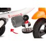 Tricicleta copii, Toyz, Mecanism de pedalare libera, Suport picioare, Control al directiei, Pliabila Wroom, Portocaliu - 10