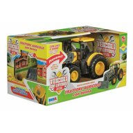 Tractor agricol RS Toys cu bena, lumini si sunete