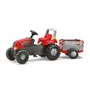 Tractor cu pedale si remorca, rollyJunior RT, rosu - 2