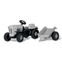 Tractor cu pedale si remorca, rollyKid Little Grey Fergie, gri - 1