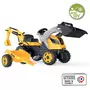 Tractor cu pedale si remorca Smoby Builder Max galben - 3