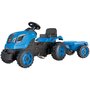 Tractor cu pedale si remorca Smoby Farmer XL albastru - 1