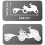Tractor cu pedale si remorca Smoby Farmer XL negru - 3