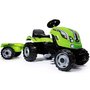 Smoby - Tractor cu pedale si remorca Farmer XL verde - 1