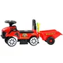 Tractor, Jokomisiada, Ride-on, De impins, Cu melodii, Remorca detasabila, Accesorii, Cu melodii, 18 luni+, Rosu - 3
