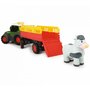 Dickie Toys - Tractor Happy Fendt Animal Trailer,  Cu remorca, Cu figurina vaca - 4