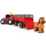 Dickie Toys - Tractor Happy Ferguson Animal Trailer Cu remorca,  Cu figurina cal - 2
