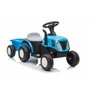 Tractor electric cu remorca pentru copii, albastru, LeanToys, 9331 - 1