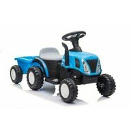 Tractor electric cu remorca pentru copii, albastru, LeanToys, 9331
