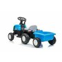 Tractor electric cu remorca pentru copii, albastru, LeanToys, 9331 - 6