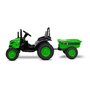 Toyz - Tractor electric Hector 12V Cu telecomanda, Cu remorca, Verde - 19