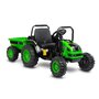Toyz - Tractor electric Hector 12V Cu telecomanda, Cu remorca, Verde - 21