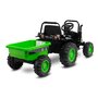 Toyz - Tractor electric Hector 12V Cu telecomanda, Cu remorca, Verde - 22