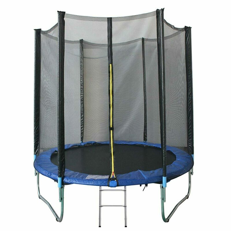 Kidscare - trambulina cu plasa de protectie, 244 cm, cu scara