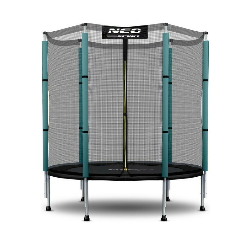 Trambulina pentru copii, Neo-Sport, 140 cm / 4,5 ft, cu plasa exterioara, greutate maxima 50 kg