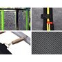 Trambulina, SkyFlyer, Ring, 2 in 1, Diametru 180 cm, Cu plasa, Rezistenta la razele UV, Pana la 150 kg, 3 ani+, Negru/Verde - 7