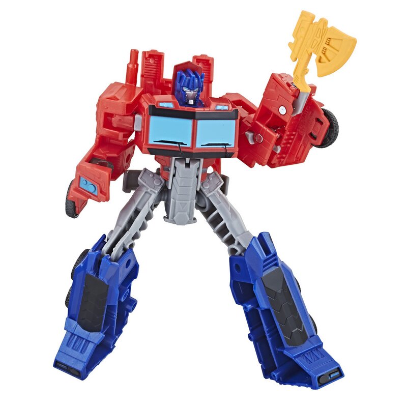 Hasbro - Figurina Cyberverse Warrior Optimus Prime , Transformers, Rosu