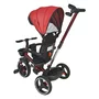 Tricicleta copii, Bebe Stars, Spark, Pliabila, Rotire 360 grade, Cu maner detasabil, Include copertina detasabila, Suport picioare pliabil, Cu 2 spatii depozitare si suport pahar, Pana la 25 kg, Conform cu EN711-1,2, 1,5-5 ani, Red - 3