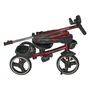 Tricicleta copii, Bebe Stars, Spark, Pliabila, Rotire 360 grade, Cu maner detasabil, Include copertina detasabila, Suport picioare pliabil, Cu 2 spatii depozitare si suport pahar, Pana la 25 kg, Conform cu EN711-1,2, 1,5-5 ani, Red - 11