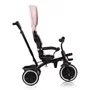 Tricicleta copii, Lionelo, Berry, 2 in 1, Multifunctionala, Suport picioare, Control al directiei, Scaun reversibil, Rotire 360 grade, Functie de roata libera, Utilizare pana la 5 ani, Constructie din otel, Conform cu standardul EN71, Roz - 18