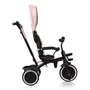 Tricicleta copii, Lionelo, Berry, 2 in 1, Multifunctionala, Suport picioare, Control al directiei, Scaun reversibil, Rotire 360 grade, Functie de roata libera, Utilizare pana la 5 ani, Constructie din otel, Conform cu standardul EN71, Roz - 19