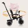 Tricicleta copii, Lionelo, Berry, 2 in 1, Multifunctionala, Suport picioare, Control al directiei, Scaun reversibil, Rotire 360 grade, Functie de roata libera, Utilizare pana la 5 ani, Constructie din otel, Conform cu standardul EN71, Roz - 30