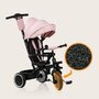 Tricicleta copii, Lionelo, Berry, 2 in 1, Multifunctionala, Suport picioare, Control al directiei, Scaun reversibil, Rotire 360 grade, Functie de roata libera, Utilizare pana la 5 ani, Constructie din otel, Conform cu standardul EN71, Roz - 31