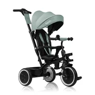 Tricicleta copii, Lionelo, Berry, 2 in 1, Multifunctionala, Suport picioare, Control al directiei, Scaun reversibil, Rotire 360 grade, Functie de roata libera, Utilizare pana la 5 ani, Constructie din otel, Conform cu standardul EN71, Verde
