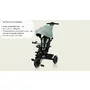 Tricicleta copii, Lionelo, Berry, 2 in 1, Multifunctionala, Suport picioare, Control al directiei, Scaun reversibil, Rotire 360 grade, Functie de roata libera, Utilizare pana la 5 ani, Constructie din otel, Conform cu standardul EN71, Verde - 34