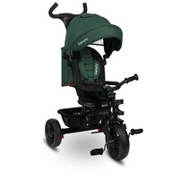 Tricicleta multifunctionala Lionelo Haari, ultra-compacta, cu scaun rotativ 360°, Conform cu standardul european de securitate EN71, Verde