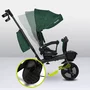 Tricicleta copii, Lionelo Kori, ultra-pliabila si multifunctionala, cu scaun rotativ 360°, control parental, suport pentru picioare si accesorii premium, Verde - 30