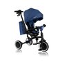 Tricicleta copii, Lionelo, Tris Plus, Ultrapliabila, Multifunctionala, Pana la 25 kg, Inclinare spatar in fata si in spate, Suport picioare, Control al directiei, Scaun reversibil, Rotire 360 grade, Conform cu EN71, 9 luni-5 ani, Albastru - 1