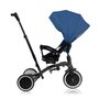 Tricicleta copii, Lionelo, Tris Plus, Ultrapliabila, Multifunctionala, Pana la 25 kg, Inclinare spatar in fata si in spate, Suport picioare, Control al directiei, Scaun reversibil, Rotire 360 grade, Conform cu EN71, 9 luni-5 ani, Albastru - 6