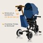 Tricicleta copii, Lionelo, Tris Plus, Ultrapliabila, Multifunctionala, Pana la 25 kg, Inclinare spatar in fata si in spate, Suport picioare, Control al directiei, Scaun reversibil, Rotire 360 grade, Conform cu EN71, 9 luni-5 ani, Albastru - 35