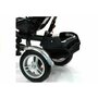 Tricicleta cu pedale pentru copii, cu scaun rotativ, negru, LeanToys, 2602 - 2