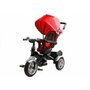 Tricicleta cu pedale pentru copii, cu scaun rotativ si copertina rosie, LeanToys, 7671 - 1