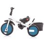 Tricicleta copii, Chipolino, Largo, Mint, Mecanism de pedalare libera, Control al directiei, Scaun reversibil, Albastru - 5