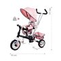 Tricicleta cu sezut reversibil Sun Baby 002 Super Trike Plus Pink - 13