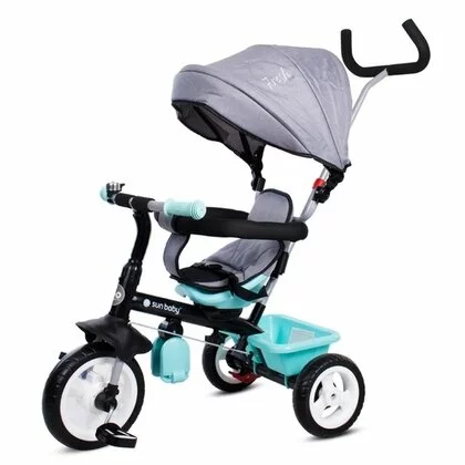 Tricicleta cu sezut reversibil Sun Baby 017 Fresh 360 - Turquoise Grey
