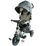 Tricicleta copii, Baby Mix Sunrise Turbo Trike Mecanism de pedalare libera, Suport picioare, Control al directiei, Scaun reversibil, Gri - 1