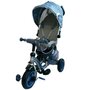 Tricicleta copii, Baby Mix Sunrise Turbo Trike Mecanism de pedalare libera, Suport picioare, Control al directiei, Scaun reversibil, Albastru/Gri - 1