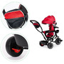 Tricicleta copii, cu sezut rotativ, mini geanta, multi stage, Ecotoys, rosie - 4