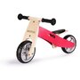 Tricicleta ECOTOYS YM-BB-01 cu pedale, 2 in 1 din lemn, roz - 3