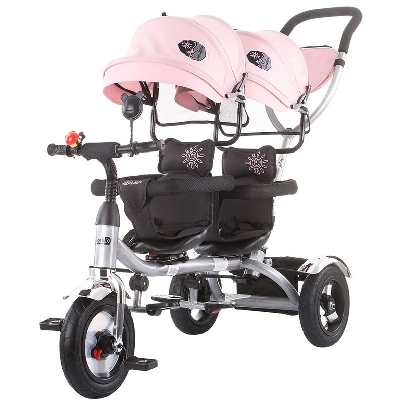Chipolino - tricicleta gemeni 2play peony pink
