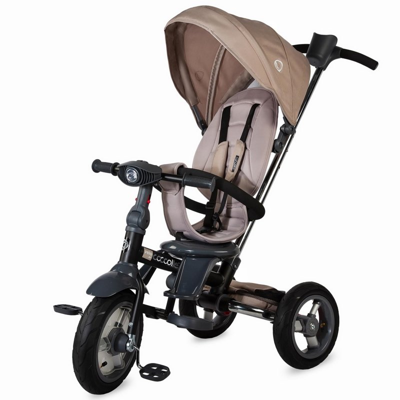 Coccolle - tricicleta multifunctionala 4in1 cu sezut reversibil velo air bej