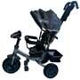 Tricicleta copii, Baby Mix Lux Trike Mecanism de pedalare libera, Suport picioare, Control al directiei, Spatar reglabil, Cu sunete si lumini, Albastru - 1