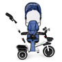 Tricicleta copii, Ecotoys, cu scaun rotativ, control parental, Albastra - 3