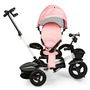 Tricicleta pentru copii, Ecotoys, cu scaun rotativ, control parental, elemente detasabile, Roz - 8