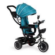 Tricicleta pentru copii, Ecotoys, cu scaun rotativ, control parental, elemente detasabile, Verde/Albastru