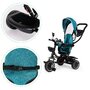 Tricicleta pentru copii, Ecotoys, cu scaun rotativ, control parental, elemente detasabile, Verde/Albastru - 3